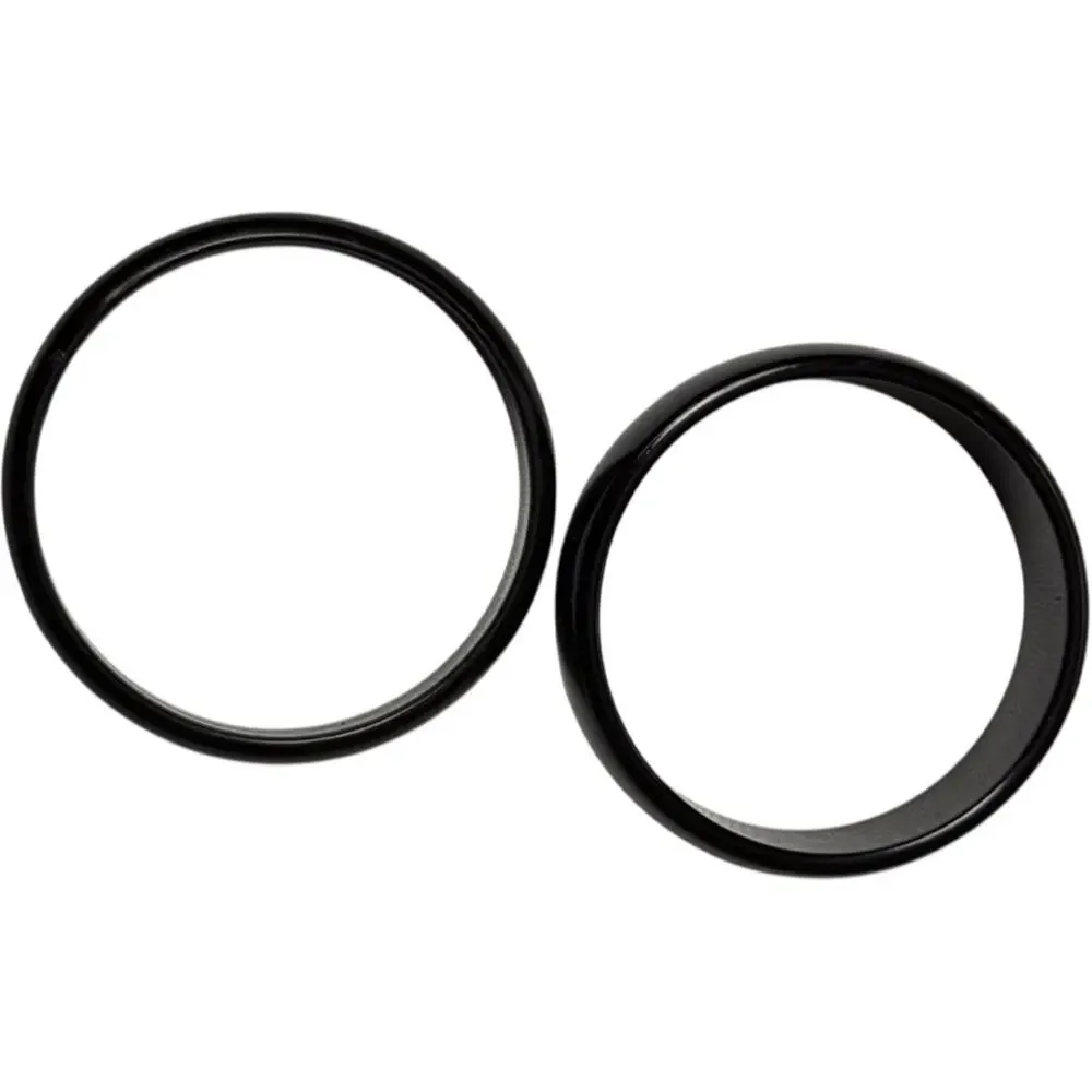 Black Circular Fashion Statement Bangle Bracelets